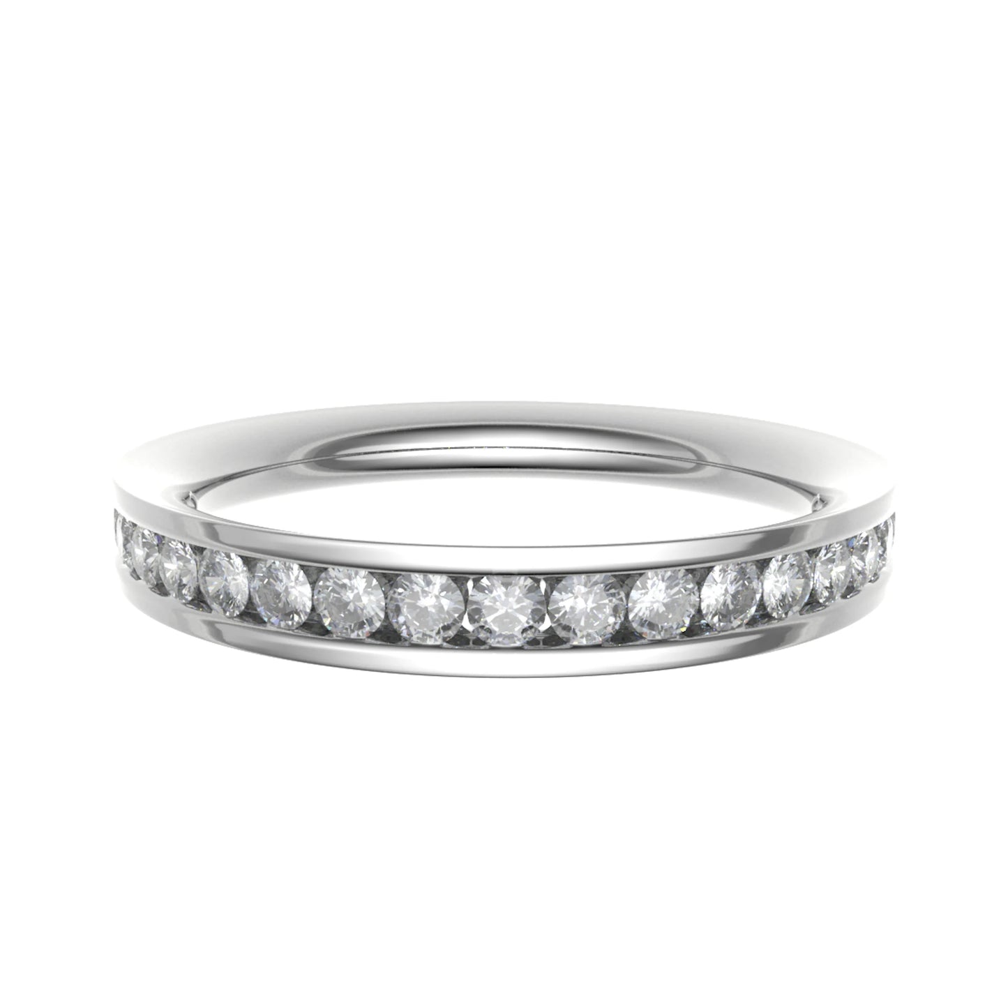 2.5 mm Channel Set Half Eternity