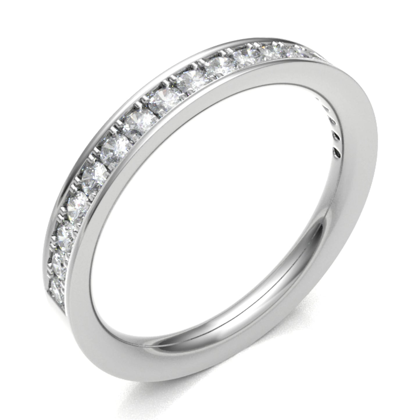 2.5mm Grainset Half Eternity