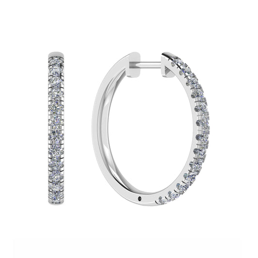 0.50CT Microset Diamond Huggies