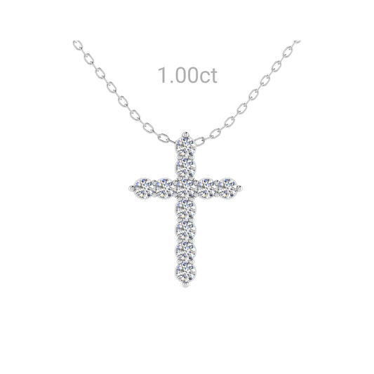 1.00CT Diamond Cross Pendant