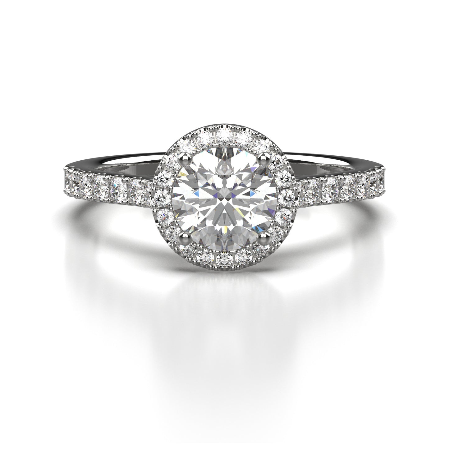 Ciara Diamond Shoulder Engagement Ring