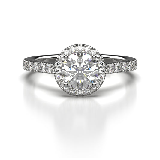 Ciara Diamond Shoulder Engagement Ring