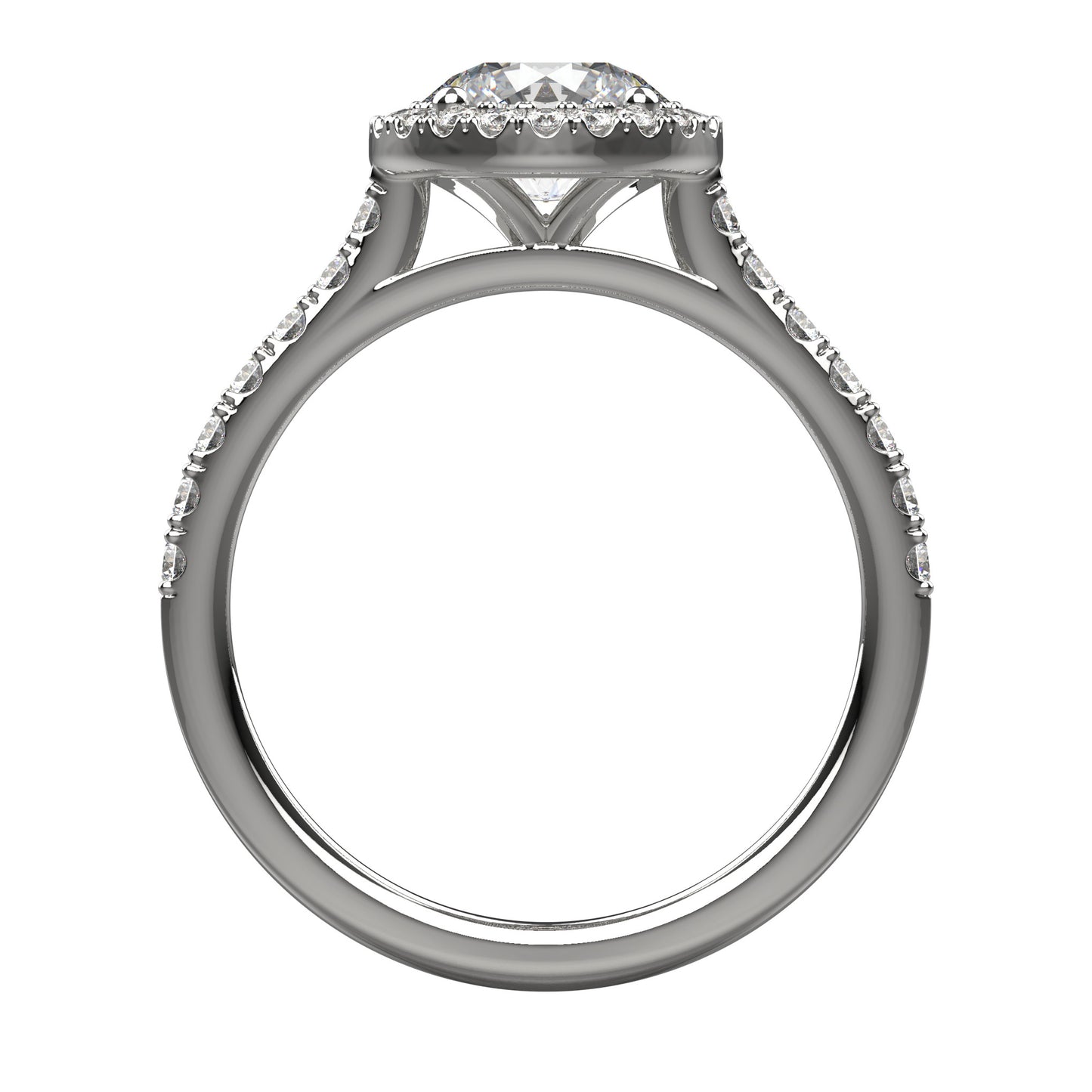 Ciara Diamond Shoulder Engagement Ring