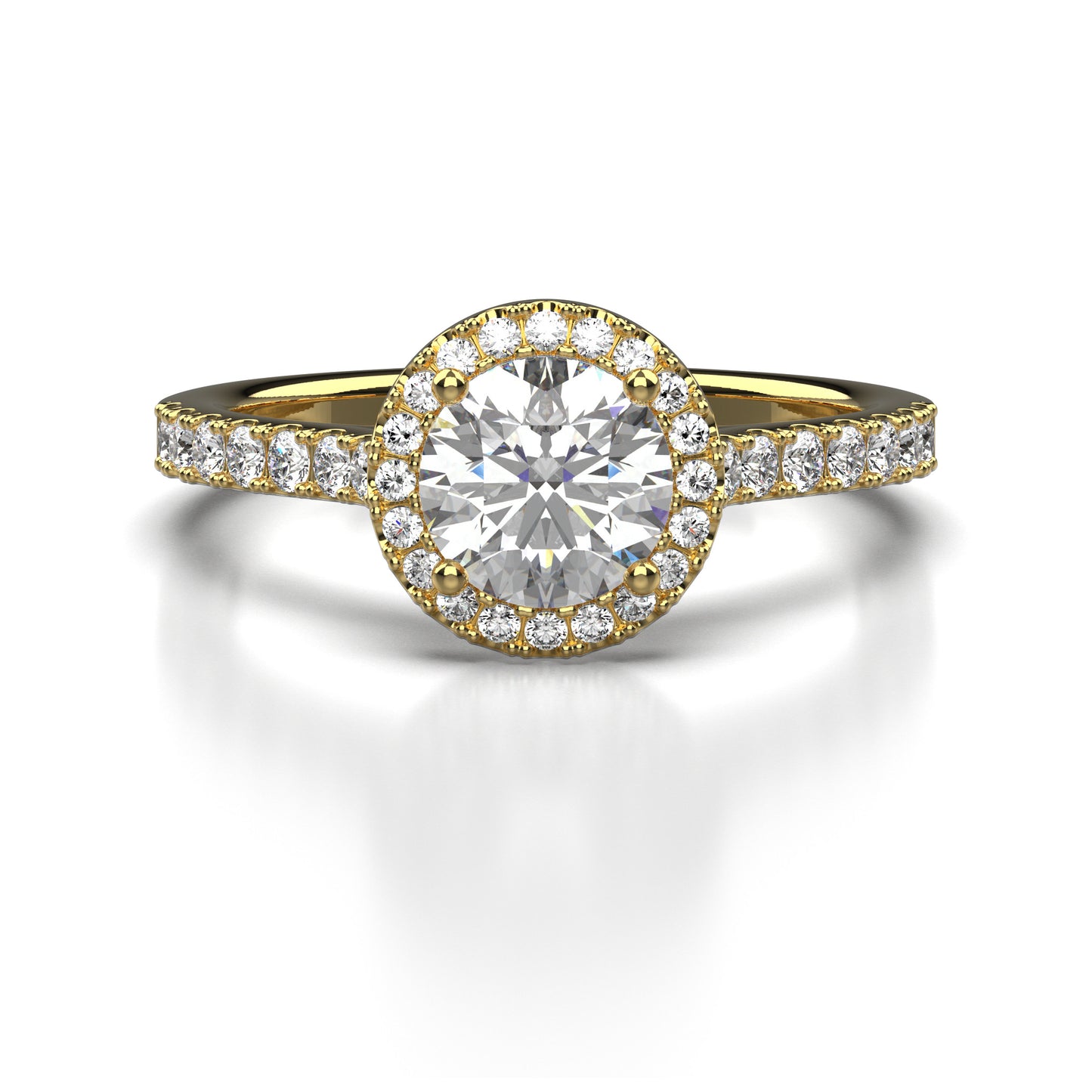 Ciara Diamond Shoulder Engagement Ring