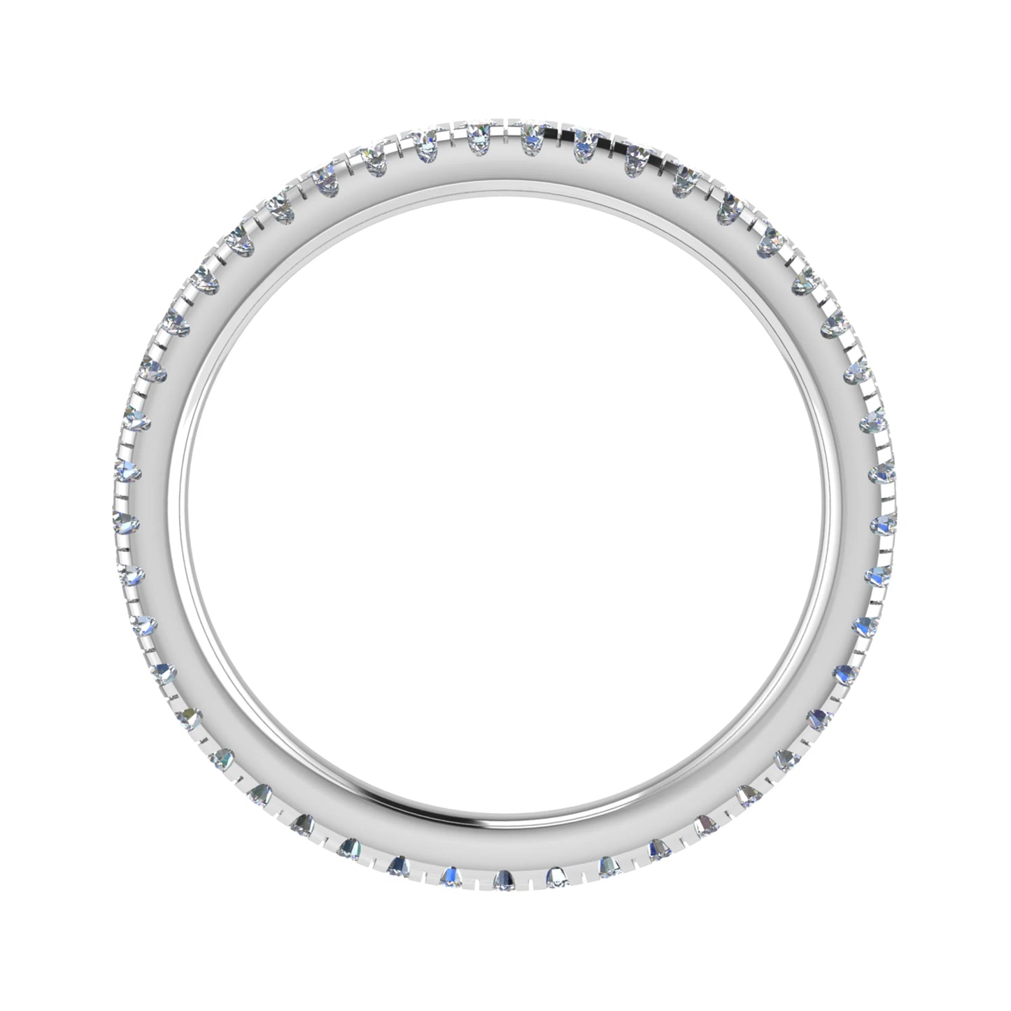 2.1mm Microset Half Eternity