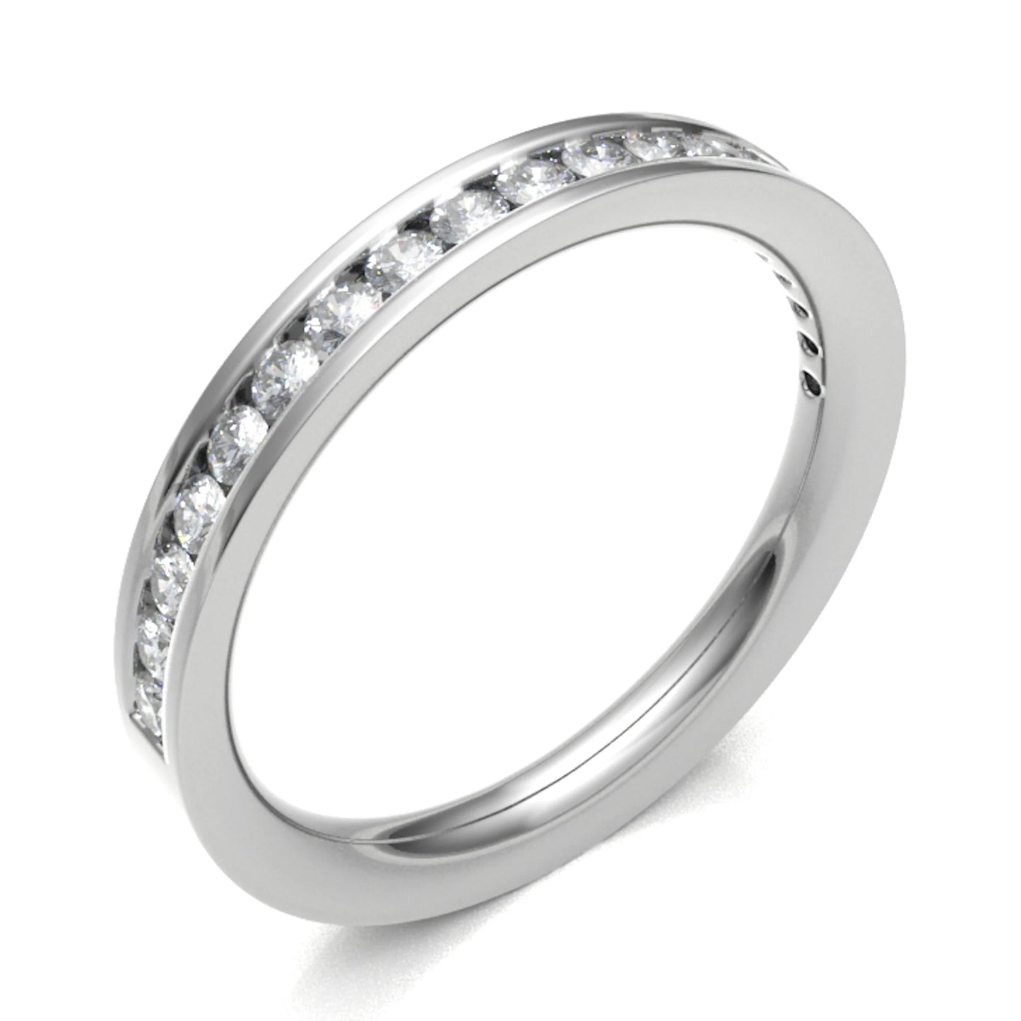 2.5 mm Channel Set Half Eternity