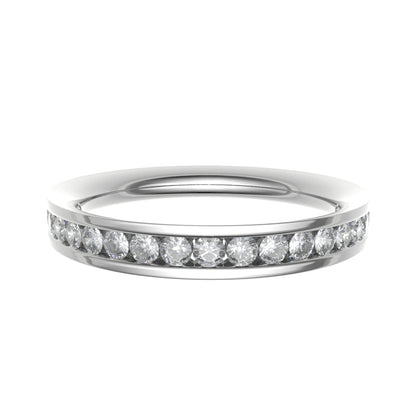 2.5 mm Channel Set Half Eternity