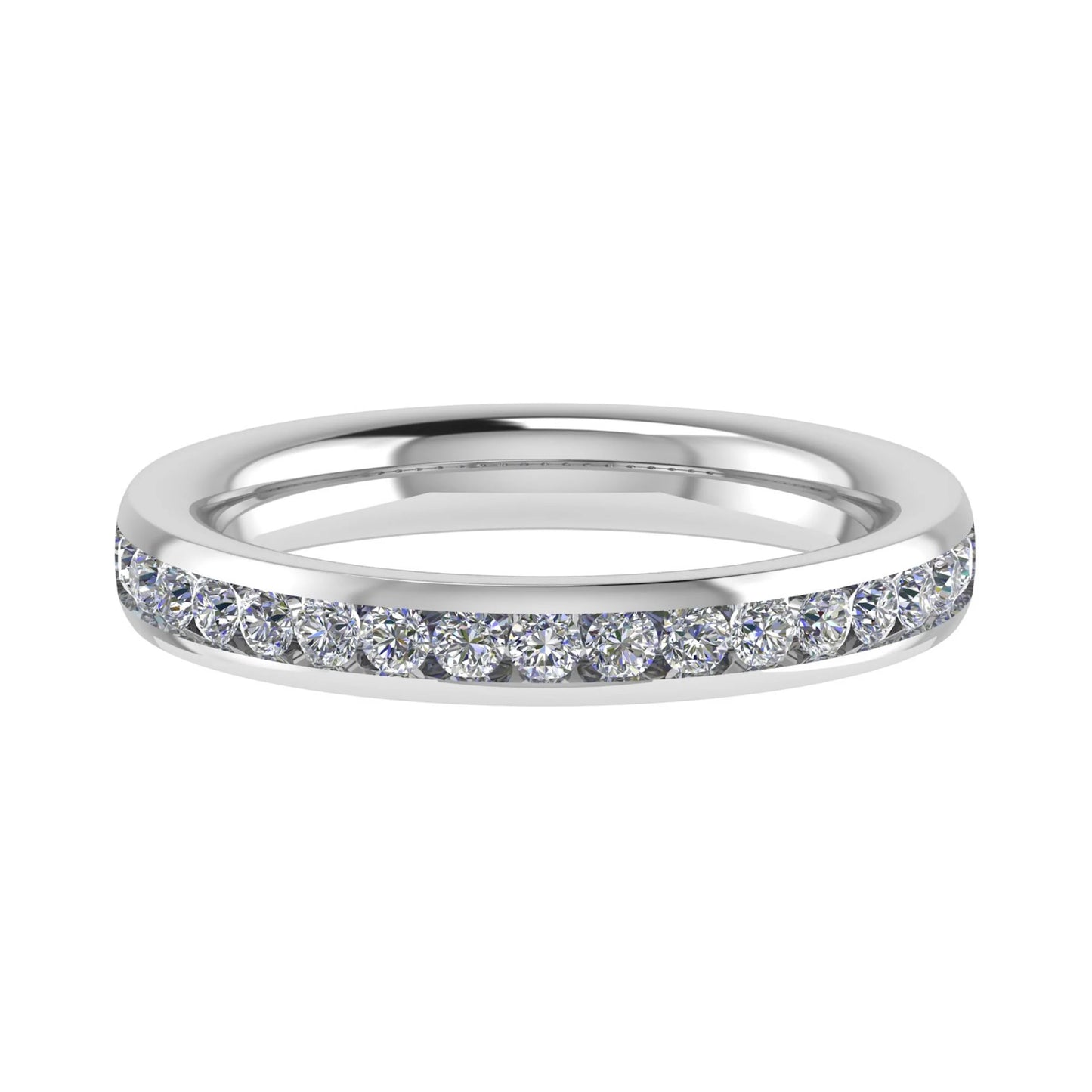 3mm Channel Set Half Eternity