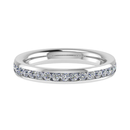 3mm Channel Set Half Eternity