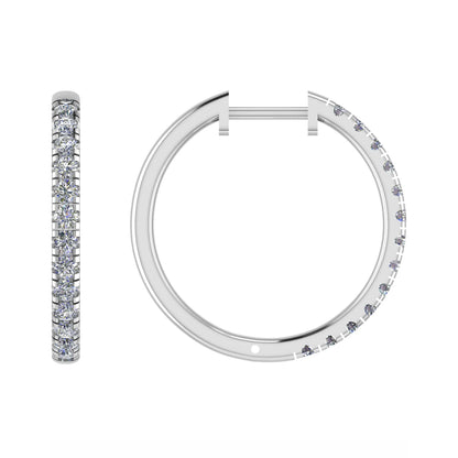 0.50CT Microset Diamond Huggies