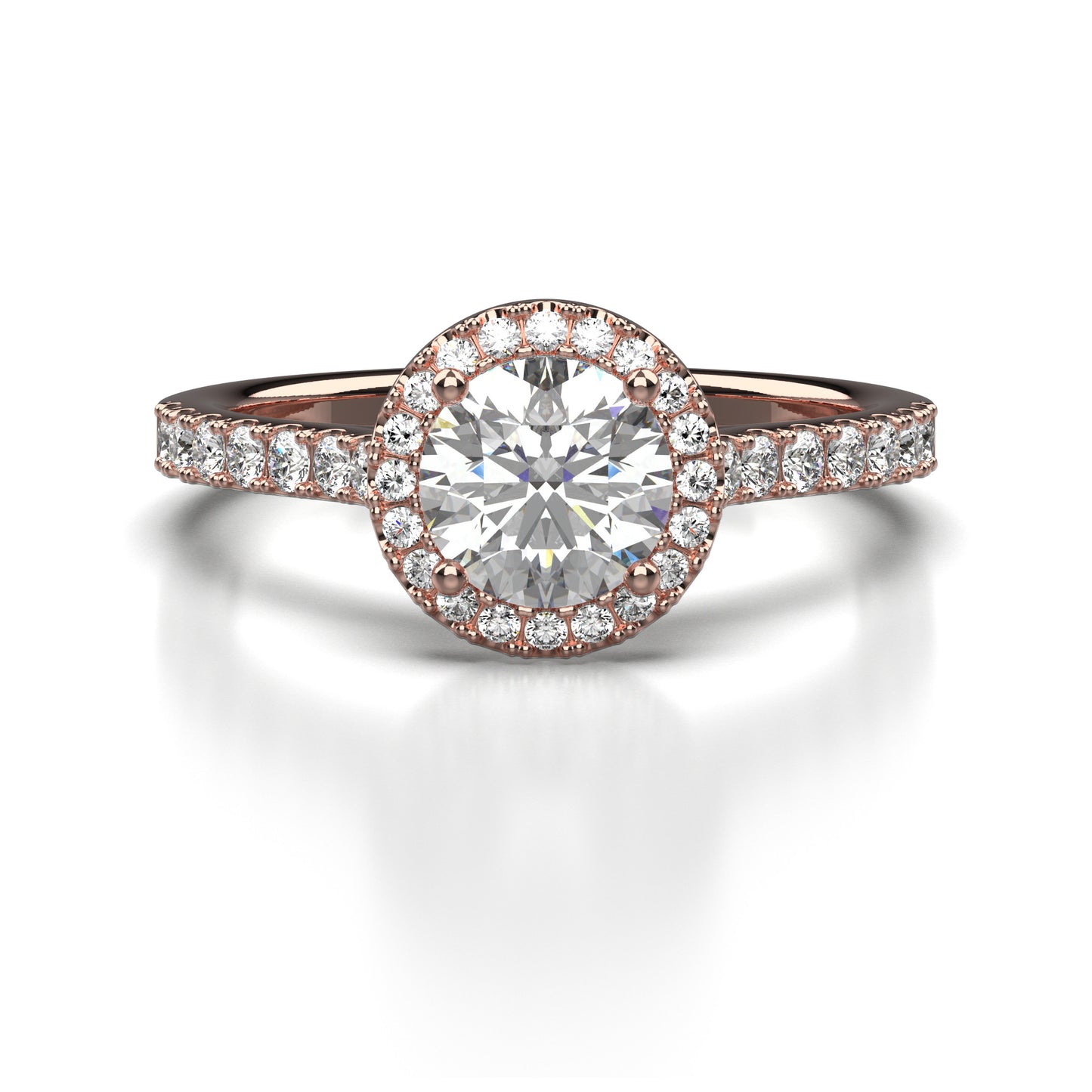 Ciara Diamond Shoulder Engagement Ring
