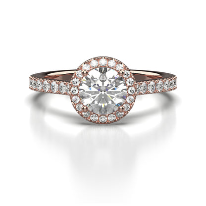 Ciara Diamond Shoulder Engagement Ring