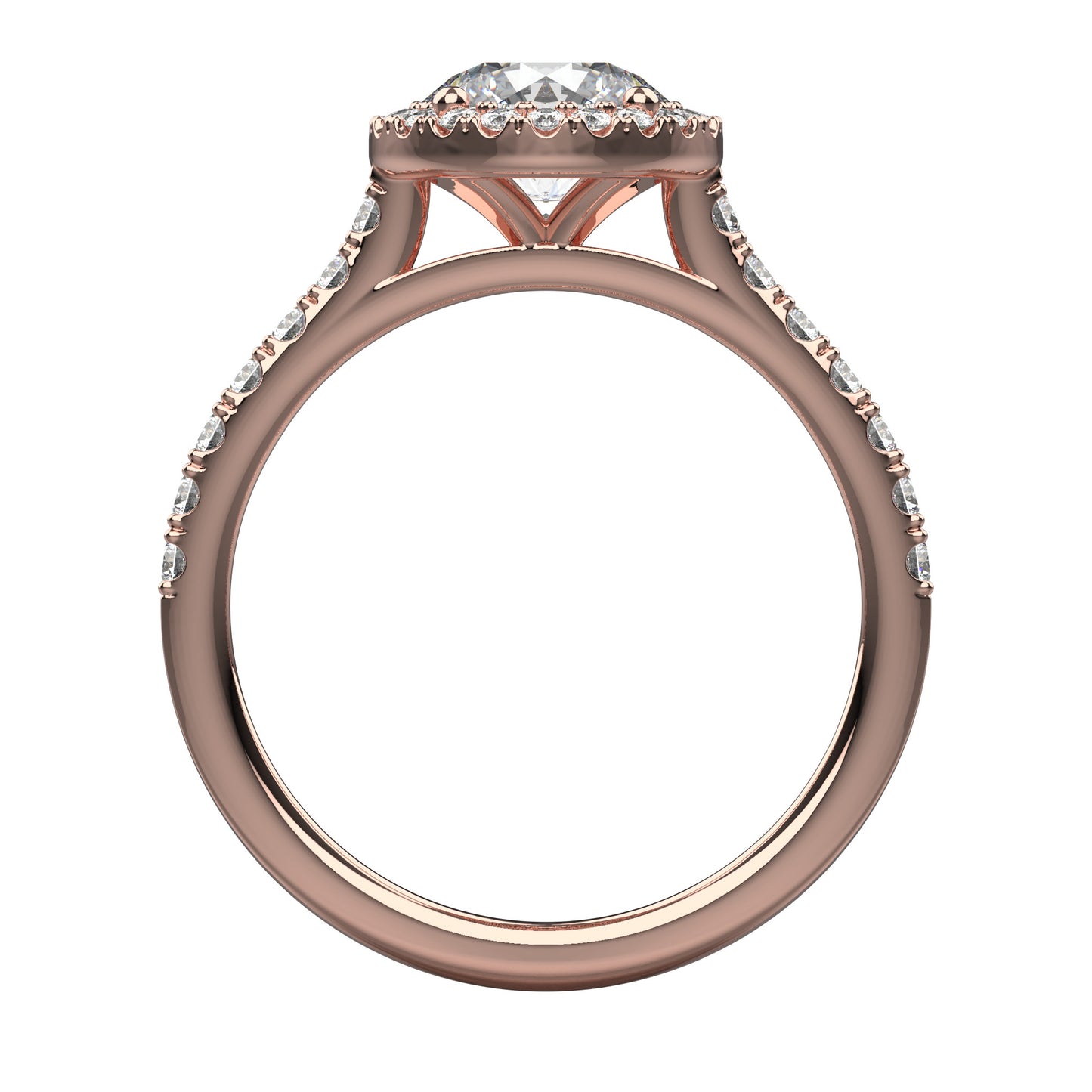 Ciara Diamond Shoulder Engagement Ring