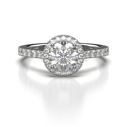 Ciara Diamond Shoulder Engagement Ring