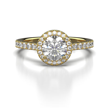 Ciara Diamond Shoulder Engagement Ring