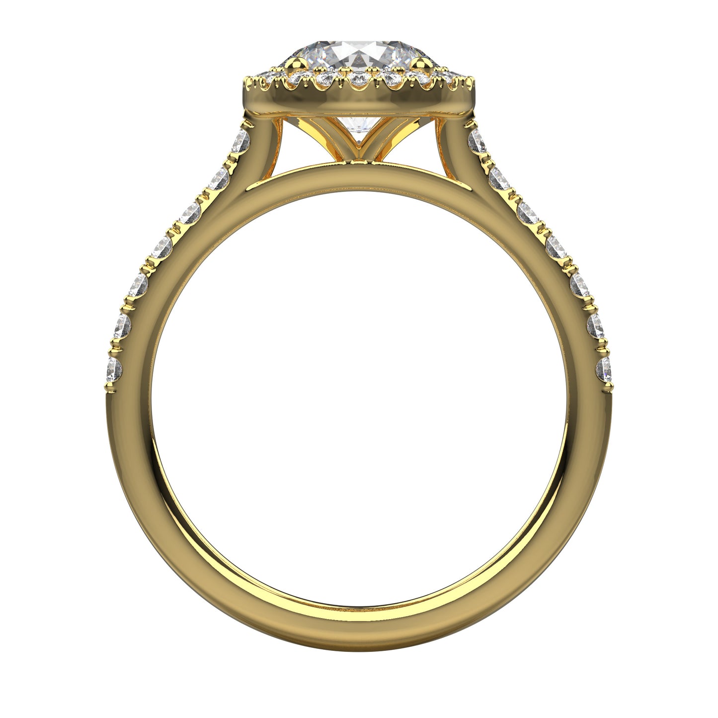 Ciara Diamond Shoulder Engagement Ring