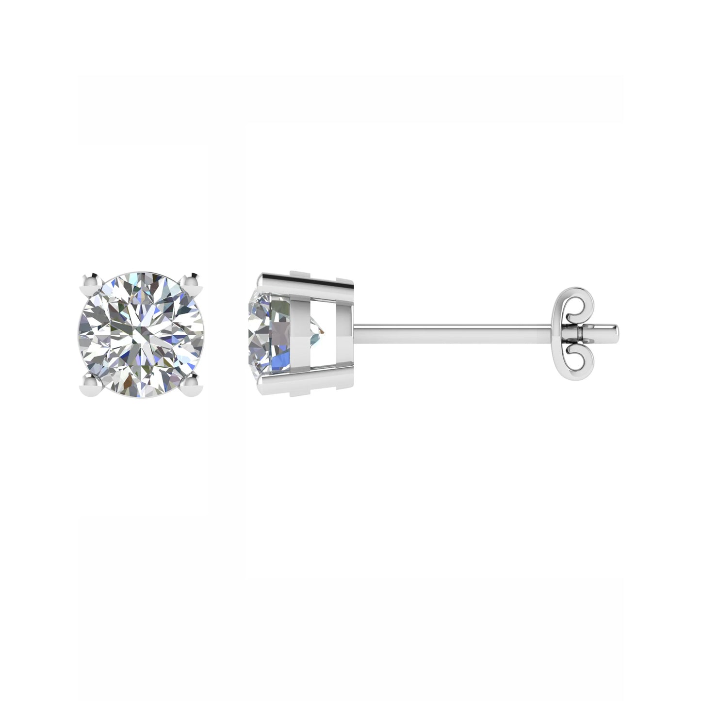 Round 4 Claw Diamond Studs