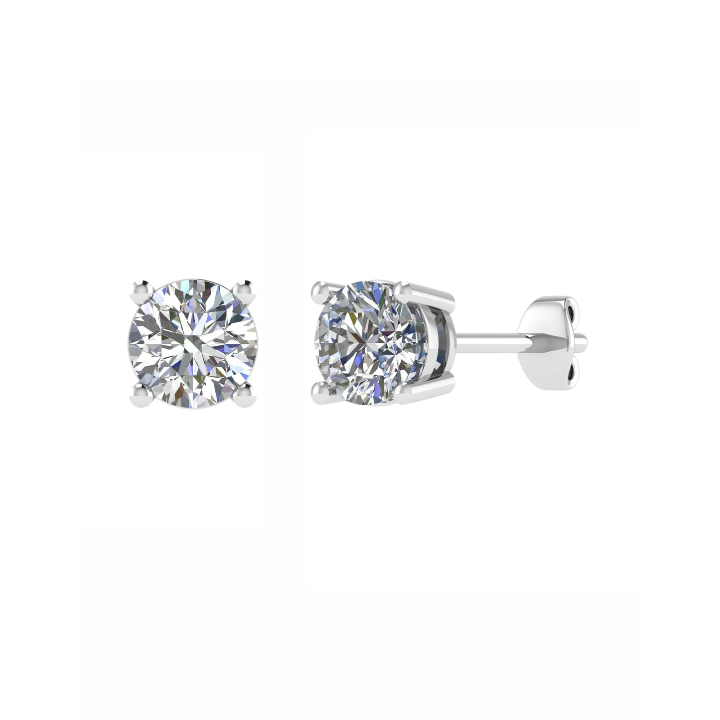 Round 4 Claw Diamond Studs
