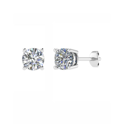 Round 4 Claw Diamond Studs