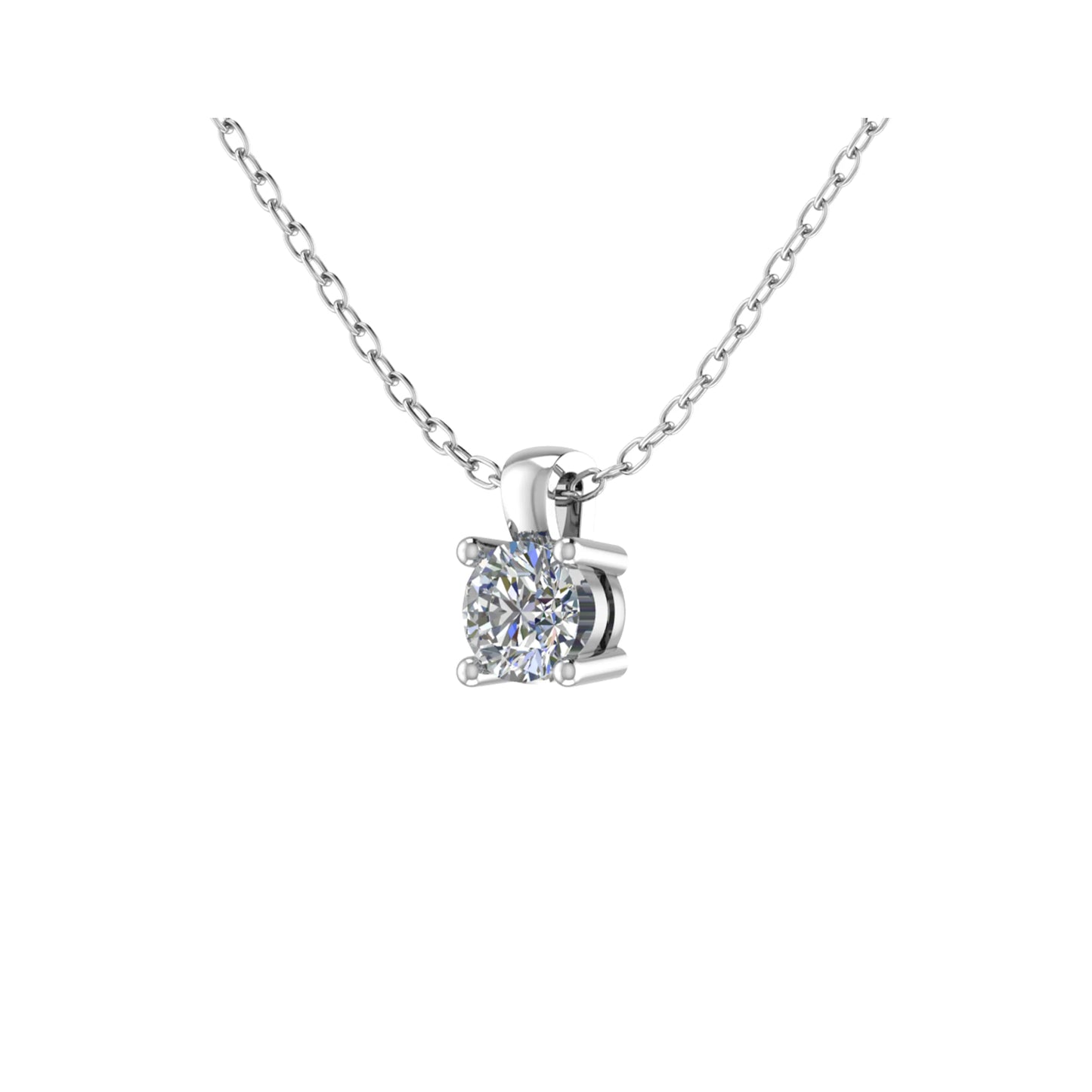 Round Diamond Four Claw Pendant