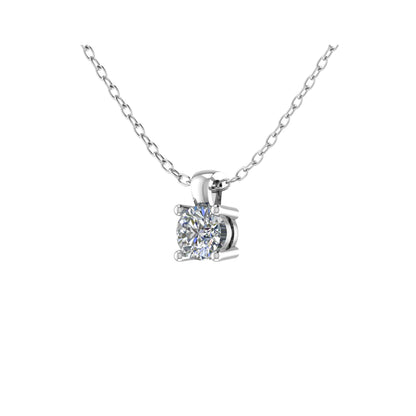 Round Diamond Four Claw Pendant